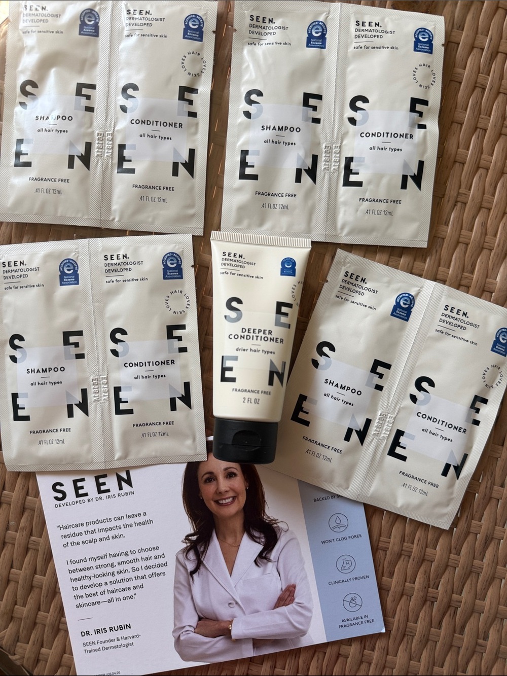 Seen Deeper Hair Conditioner + Shampoo Conditioner travel collection